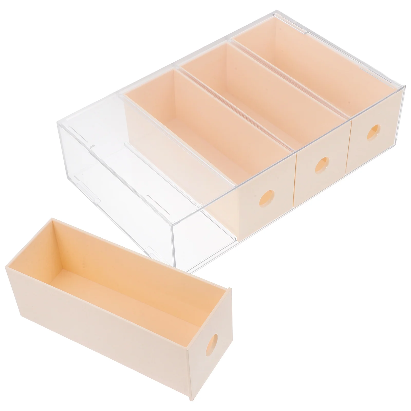 Organizer Glasses Storage Box Office Drawer Plastic Multipurpose Desk Organizers