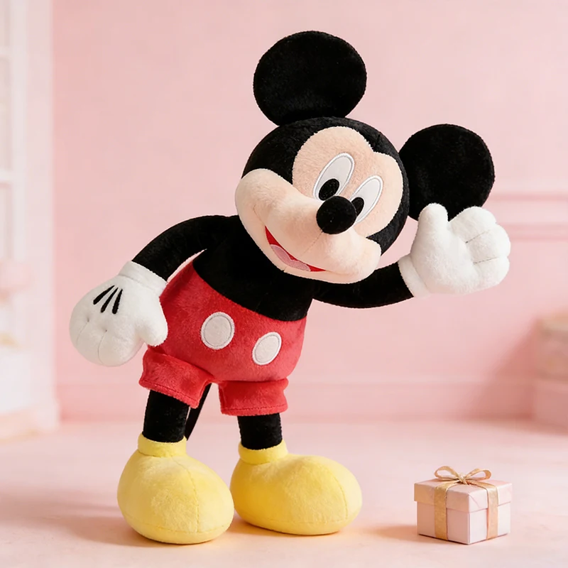 Disney Kawaii Cute Cartoon Mickey Minnie Mouse Plush Toy Soft Stuffed Couple Doll Romantic Gift for Girls Birthday Valentine Day - view 2