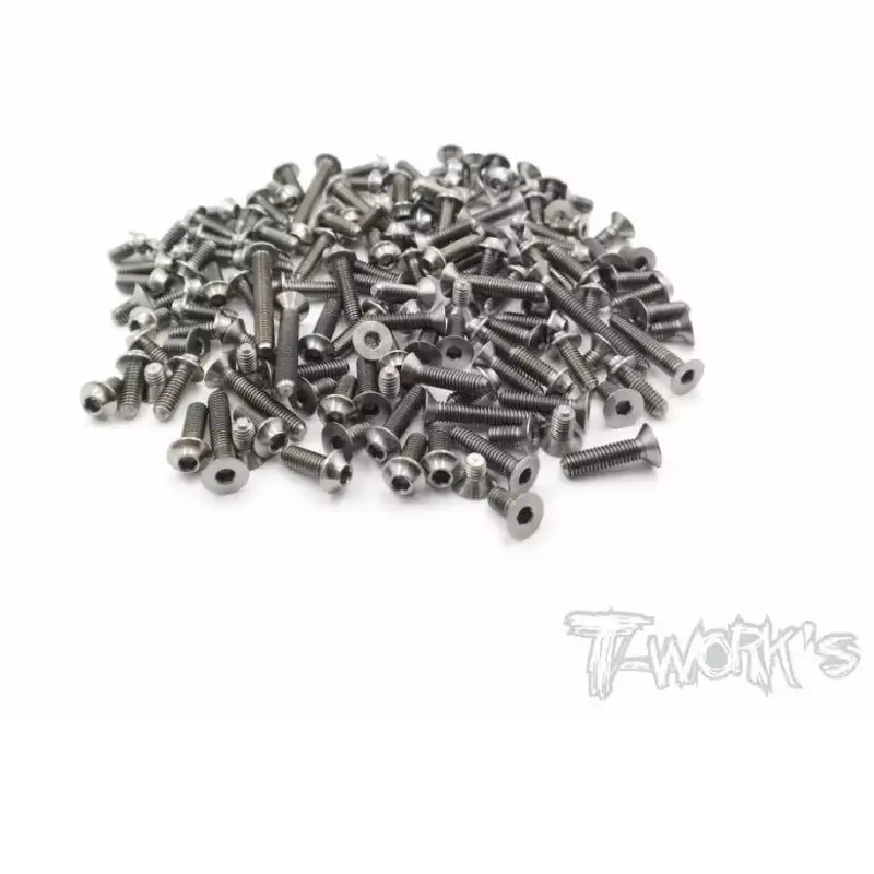 

Original T works TSSU-B74.1 64 Titanium Screw set ( UFO Head ) 155pcs.( For Team Associated RC10 B74.1 ) Professional Rc part