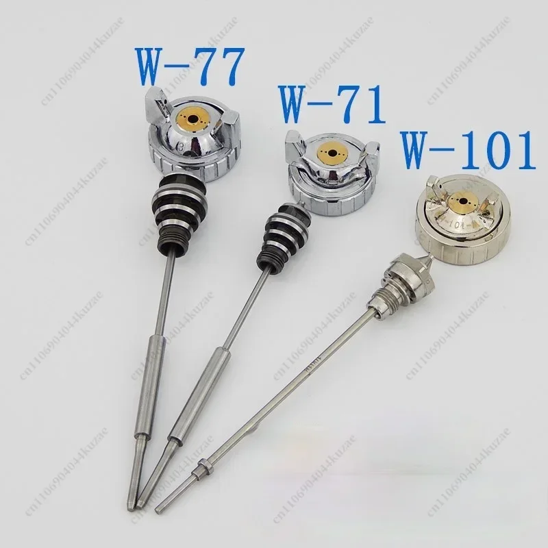 W-101 W-77 W-71 Spray Gun General Accessories - 3-Piece Needle Nozzle & Spray Cap Set