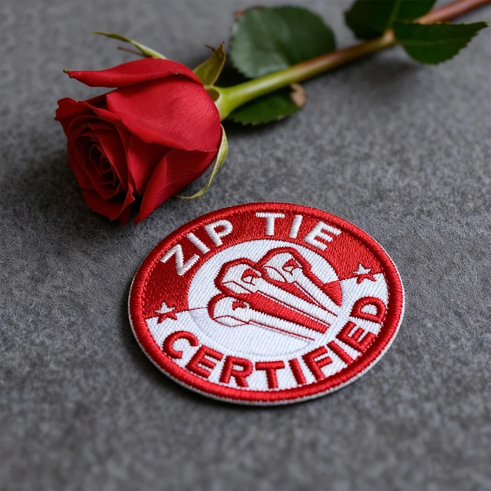 Militärischer taktischer Armband-Rucksack mit Klettverschluss und drei Kabelbindern, computergestickter Reißverschluss, zertifiziert