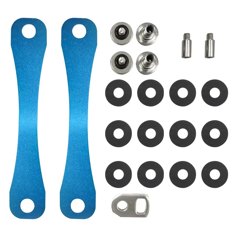 1pc Multifunctional Black Aluminum Alloy Key Storage Clip Red Key Accessory Sleeve Key Box Blue Hand Tool Accessories