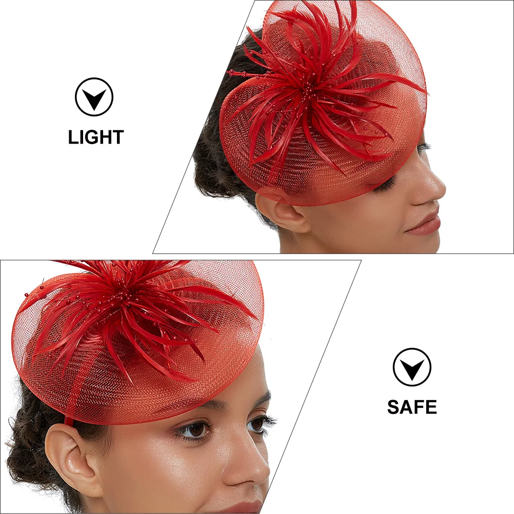 1 個のヘッドウェアバンド人工エレガントなクリップパーティーダンスパフォーマンス用弓ヘアクラスプヘアアクセサリー