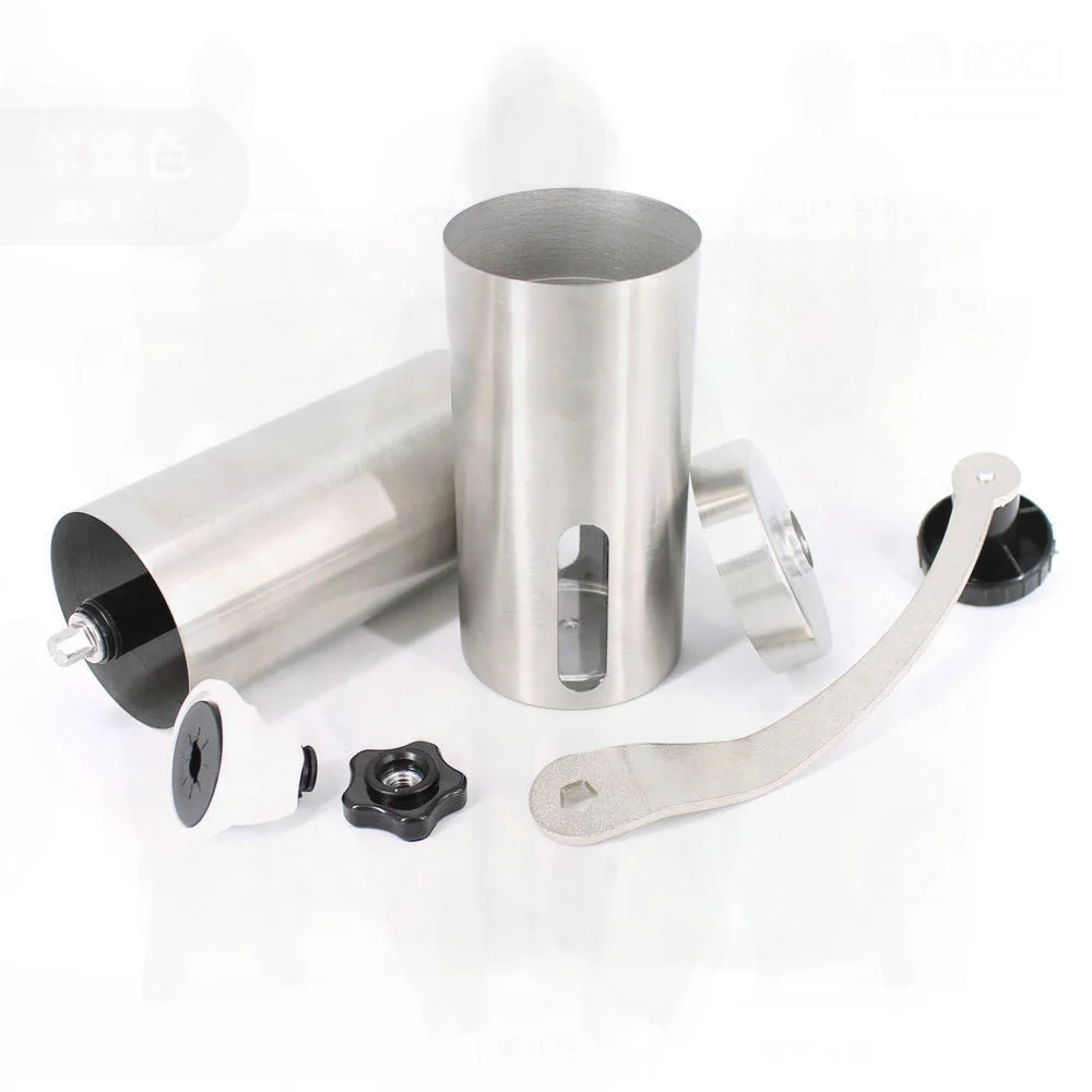 

Оптовая ручная кофемолка из нержавеющей стали, ручная мельница для зерен для дома, новая кофемашина ручной работы в минималистском стиле