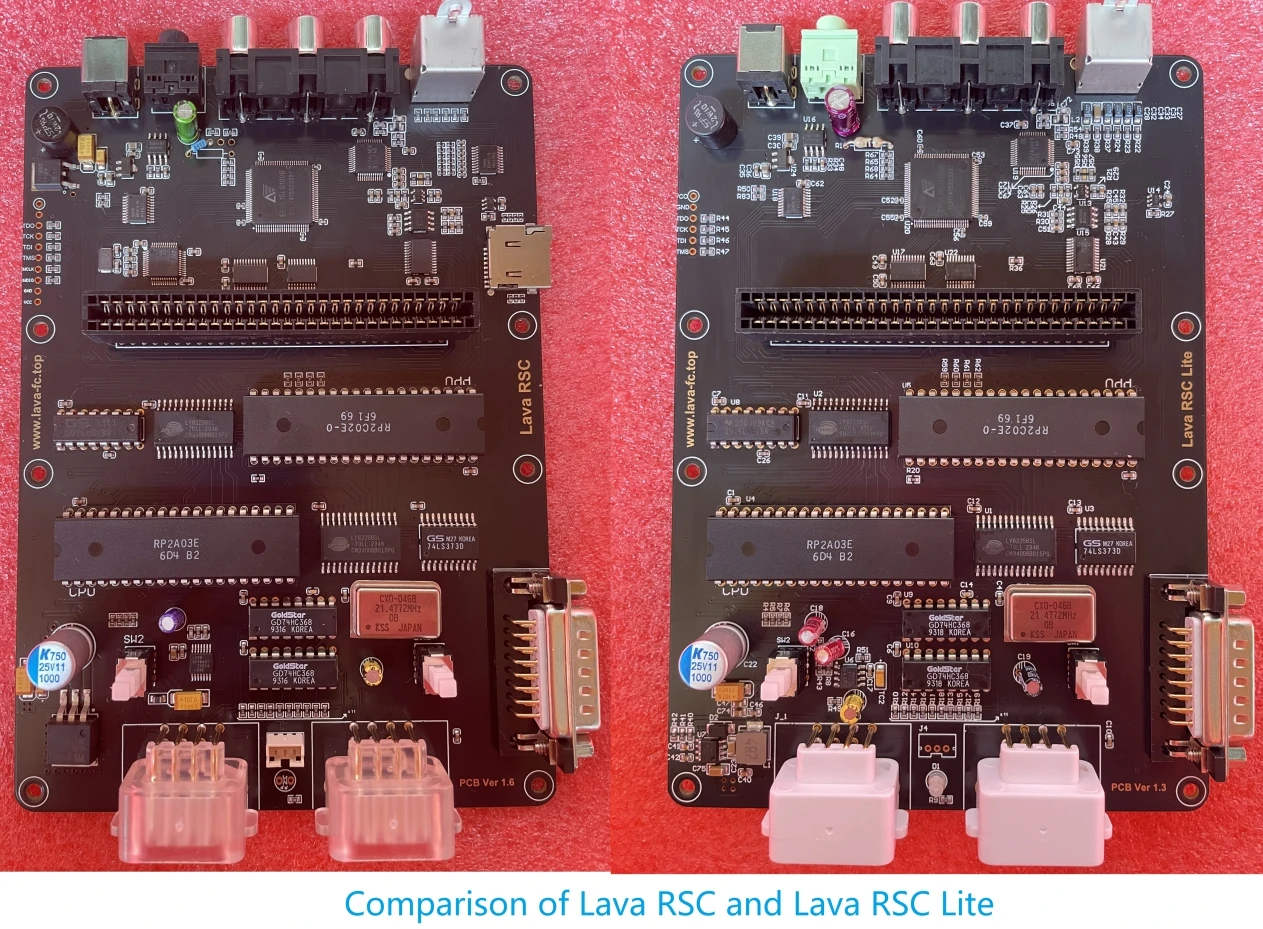 RGBFC Nesrgb Rgb Fc Retro Game Lava Rsc Lite, Rgb, S 및 Av 지원