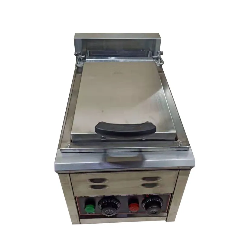 

Commercial Electric fried gyoza griddle single type cooking pan grill equipment dumpling cooking fryer machine