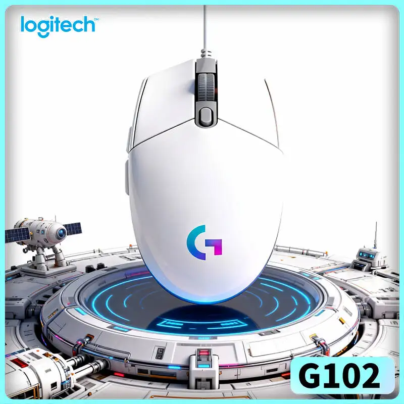Logitech G102 Wired Gaming Mouse, 8000 DPI Precision, 1000Hz Polling, 20M Clicks, RGB Backlit for Long Gaming Hours