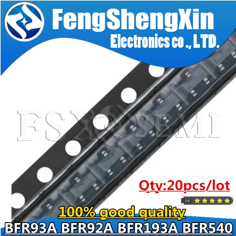 20PCS BFR93A R2W R2 RK SOT23 BFR93 SOT SOT-23 BFR92A BFR92 P2W P2P P2 BFR193A BFR193 BFR540 33W
