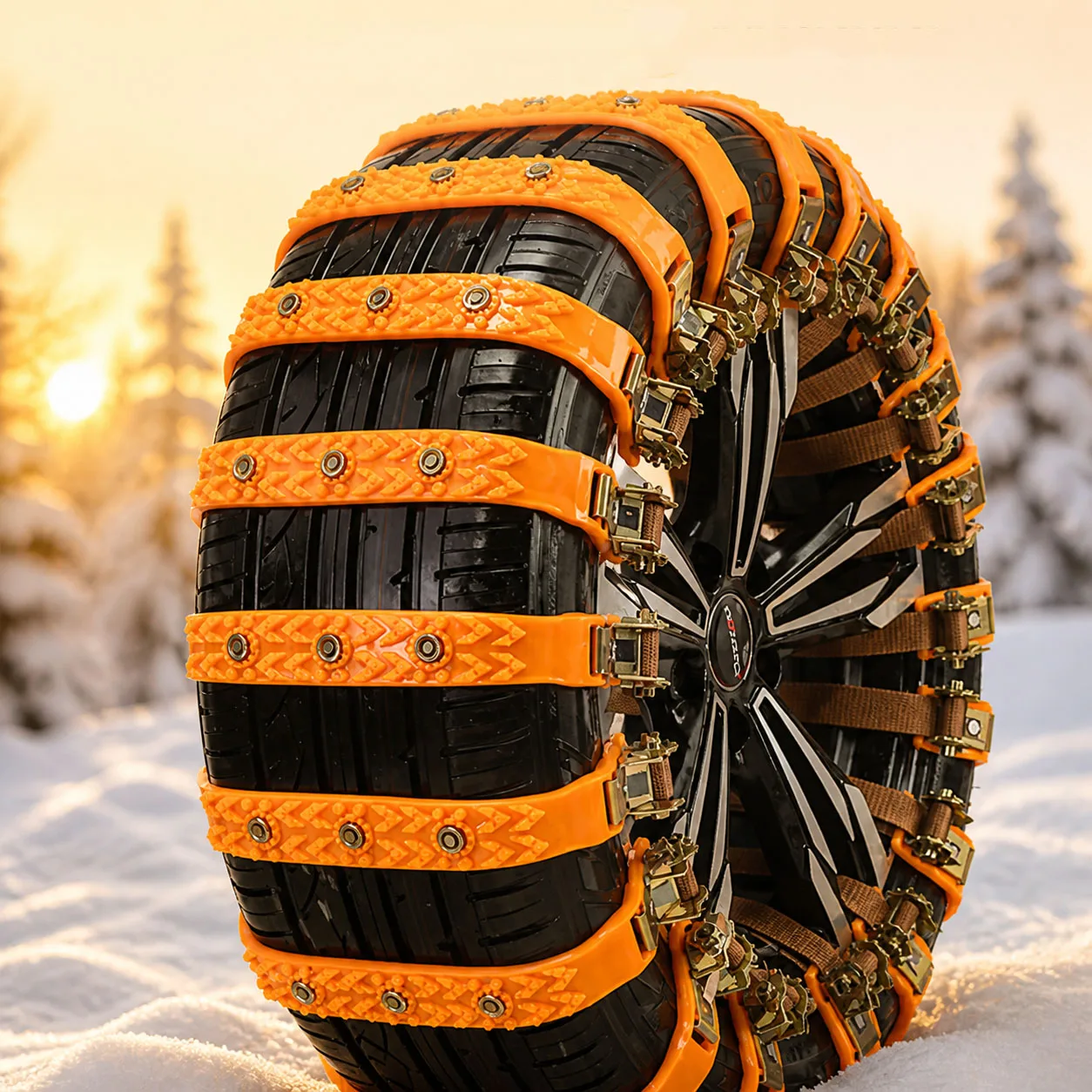 General new snow chain tire accessories car wheel snow chain safe driving tire snow chain SUV winter travel safety non-slip.