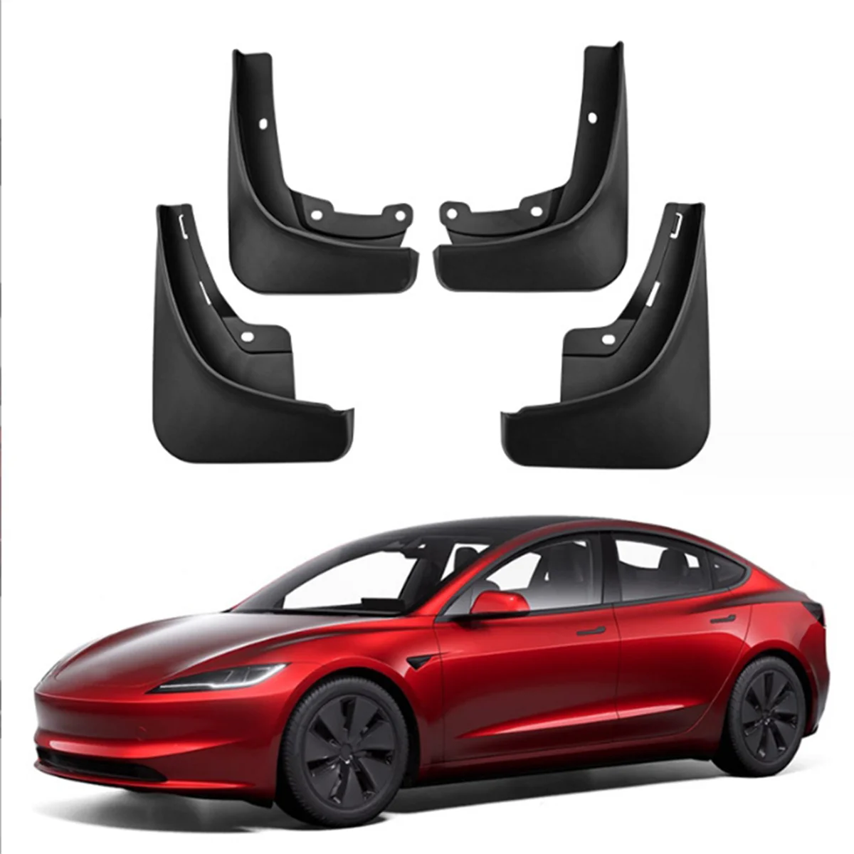 

A92Q-Автомобильные брызговики для Tesla Model 3 2023+, брызговики на крыло, брызговики, брызговики