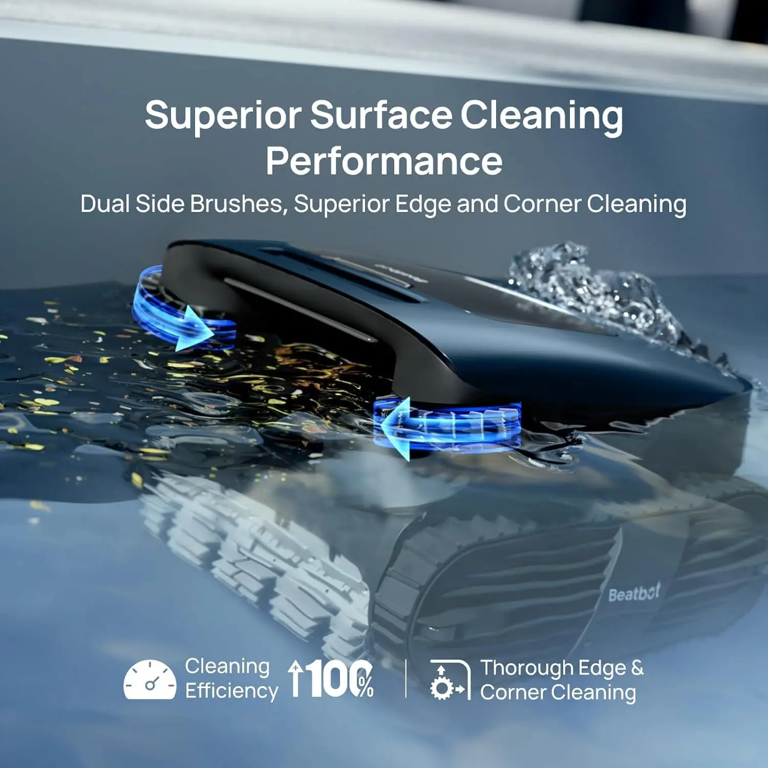 Beatbot AquaSense 2 Ultra Cordless Robotic Pool Cleaner, AI Camera Mapping, 5-in-1 Skimmer, Water Clarification, App Control