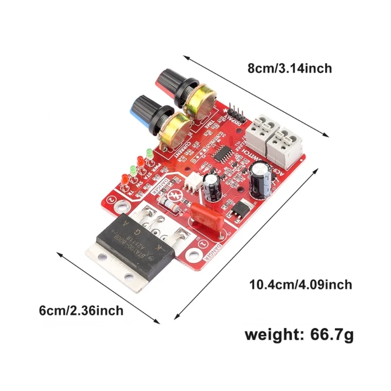 Digital Display Welding Controller Board Current and Time Control Panel for Spot Welding Machine 40/100A