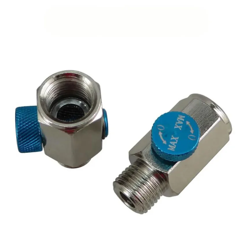 1pcs In-Line Air Flow Regulator เครื่องมือควบคุมวาล์ว 1/4 "NPT Thumbscrew วาล์วควบคุม Air ปรับเครื่องมือ