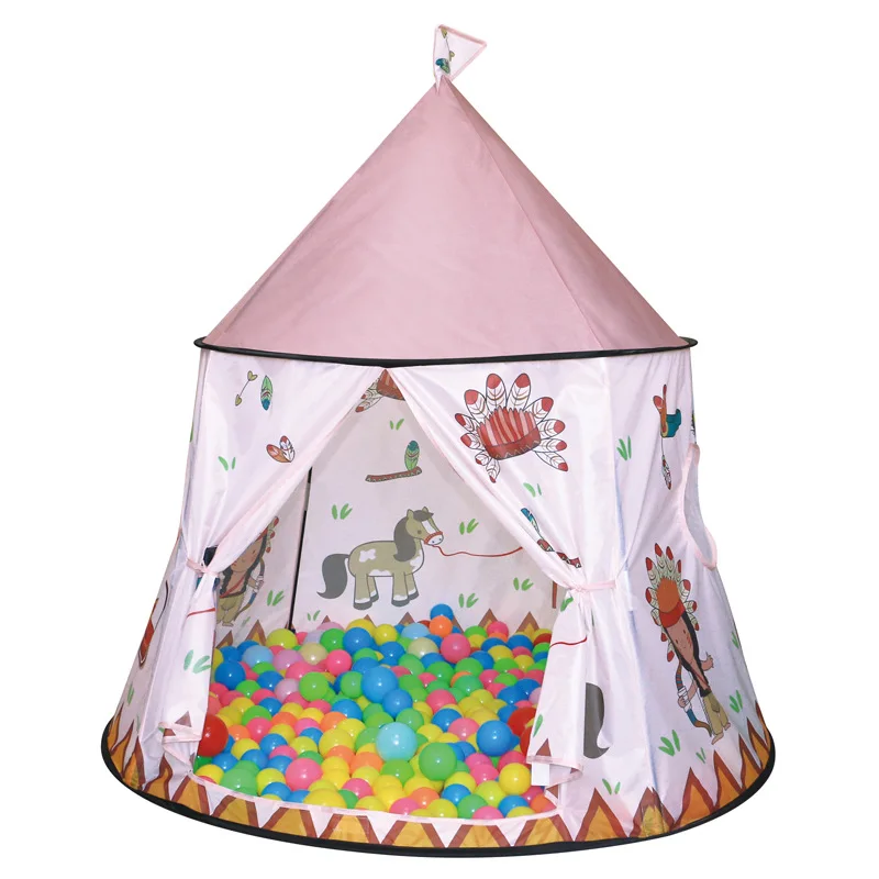 Portable Children's Tent Indian Yurt Large Play House Ocean Ball Pool Little House Princess Castles Indoor Outdoor Child Tent