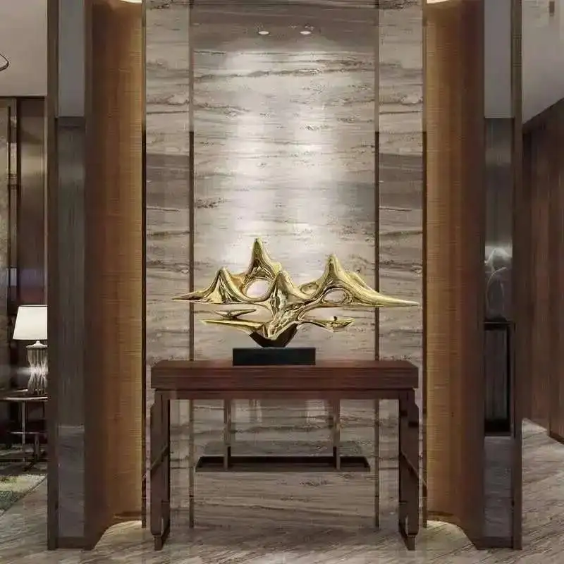

Новые китайские скульптуры из смолы для гостиной, статуя особой формы, легкие роскошные скульптуры креативного дизайна для вестибюля отеля