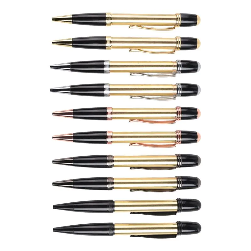 a01e-10-sets-pen-making-kits-with-refills-copper-pen-turning-supplies-diy-pen-making-classroom-teacher-student-gift