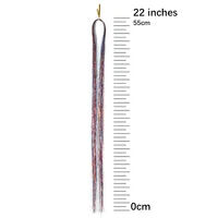 1 Pc Sparkle Shiny Hair Tinsel Hair Extensions Dazzles Women Hippie for Braiding Headdress Hair Braiding Tools Long 100cm 5