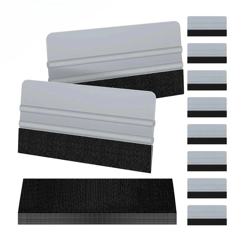 Extended square scraper film sticking tool smoothing tool scraper felt edge window film coloring sticker scraper
