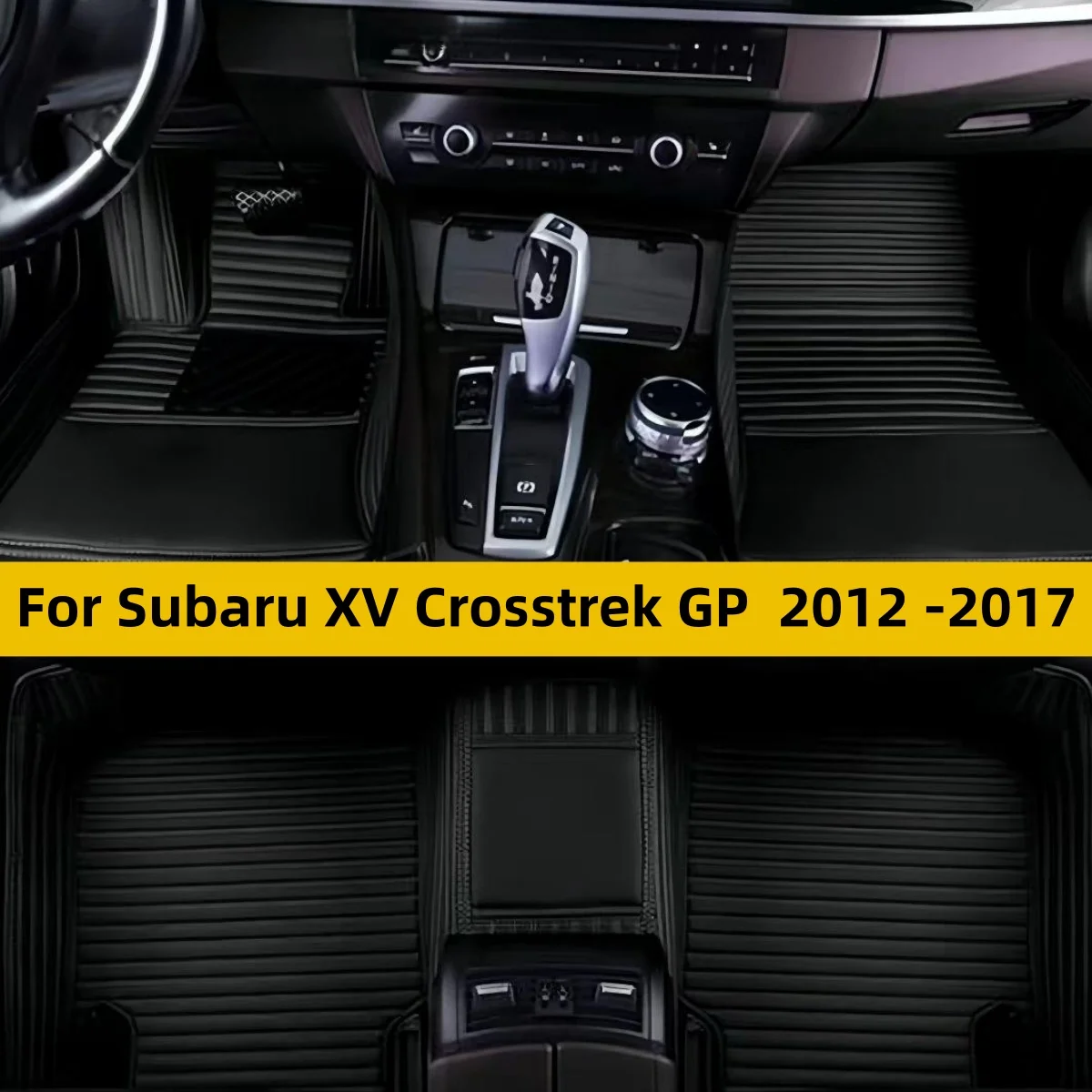 Custom Car floor Mat Fit For Subaru XV Crosstrek GP 2012 2013 2014 2015 2016 2017Auto full set carpet pads leather foot mat rugs