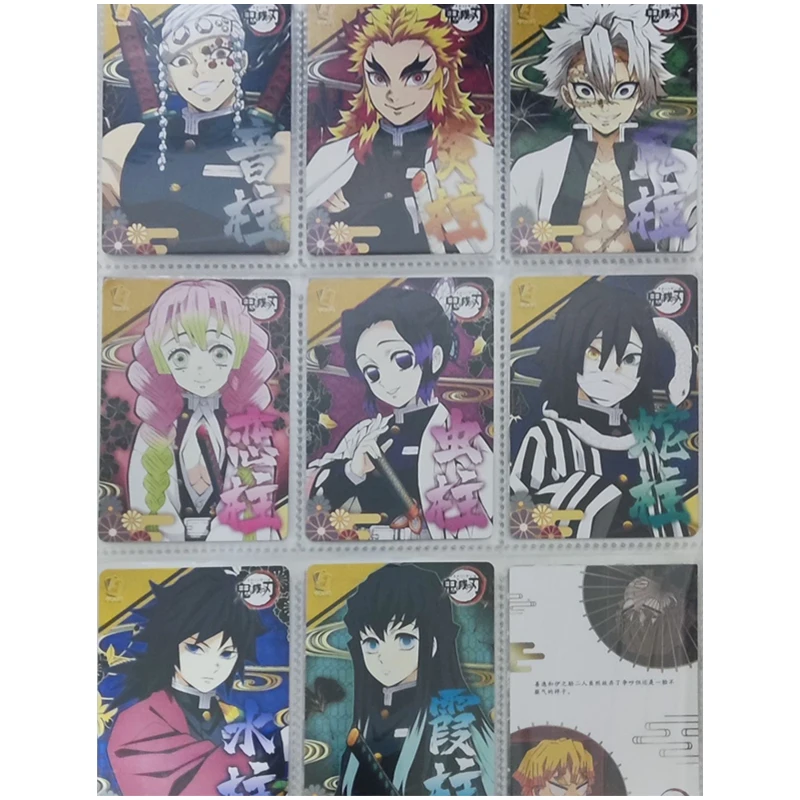 

Anime Demon Slayer Rengoku Kyoujurou Kochou Shinobu Kanroji Mitsuri Iguro Obanai Collection Cards Christmas Birthday Gifts Toys