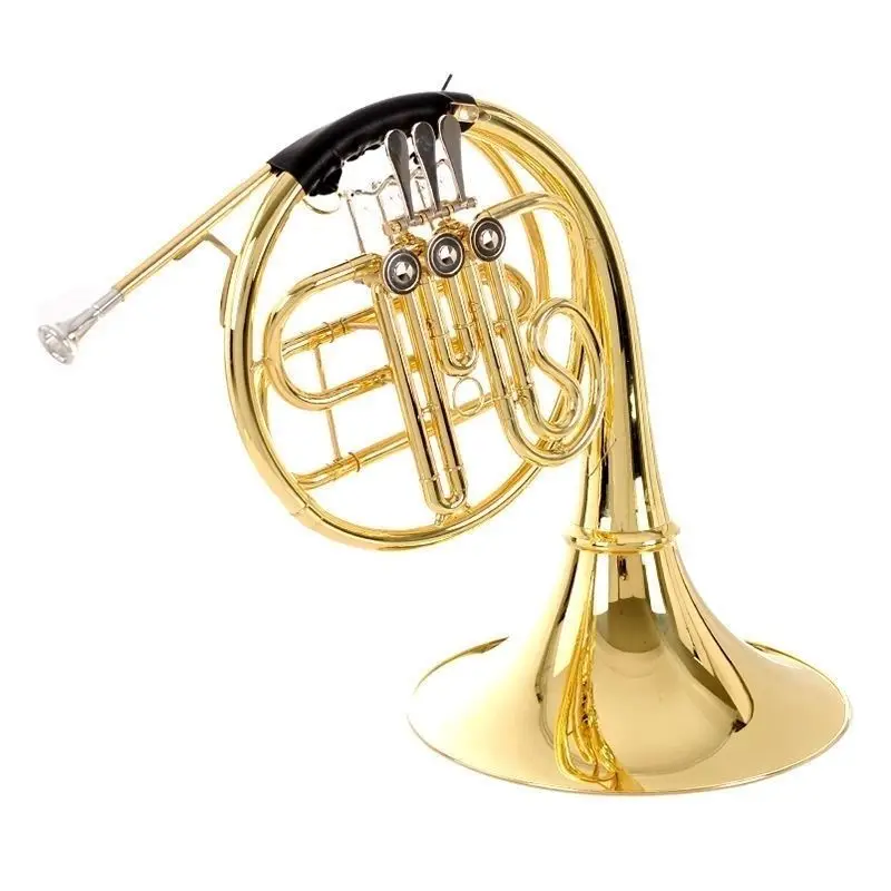 Bach-style French Horn, 3/4 Valves, Single/Double Row & Split Design, Professional Wind Instrument for Grade Exam & Performance