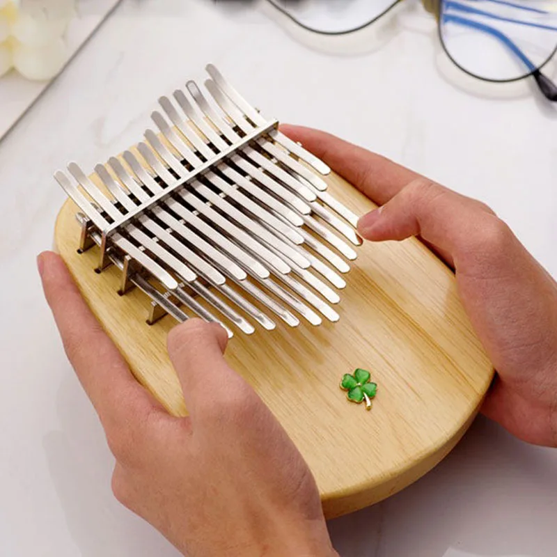 26 Key Double Row Kalimba Adults Children Portable Thumb Piano Handmade Wooden Playing Kalimba Professional Keyboard Instruments view 3