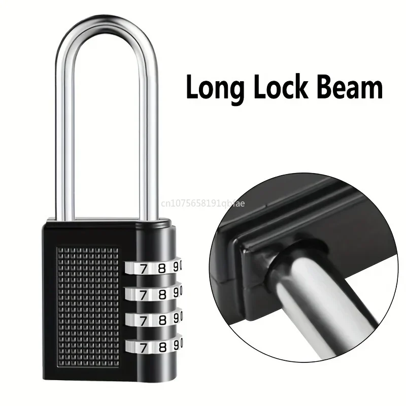 Large Metal Digital Combination Lock Suitcase Padlock Zinc Alloy Anti-theft Gym Locker Hardware Lock