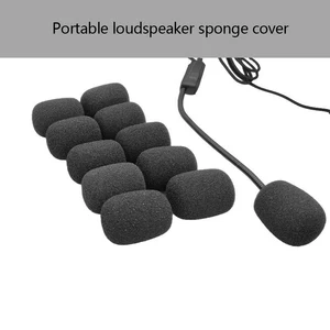 10 pcs foam mini microphone copper microphone protector Substitution Headset sponge windshield copper microphone microphone cover 8 Main Sales Microphone Foam - №7