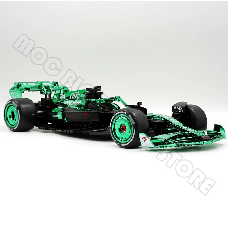 High-Tech Speed Champions Formula F1 Team ORLEEN C42 Racing Car Model MOC-64005 Building Block Brick Children Toys Boy Gifts