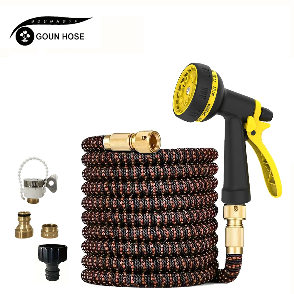 

Extendable Garden Hose, High-Pressure Car Wash with 10 Spraying Functions, Home Garden Watering Hose for Multiple Uses，Water Gun