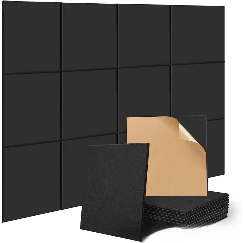 

Self-Adhesive Acoustic Panels, Soundproof Wall Panels for Noise Reduction, Indoor Wall Decor, Easy Installation, Home Office Use