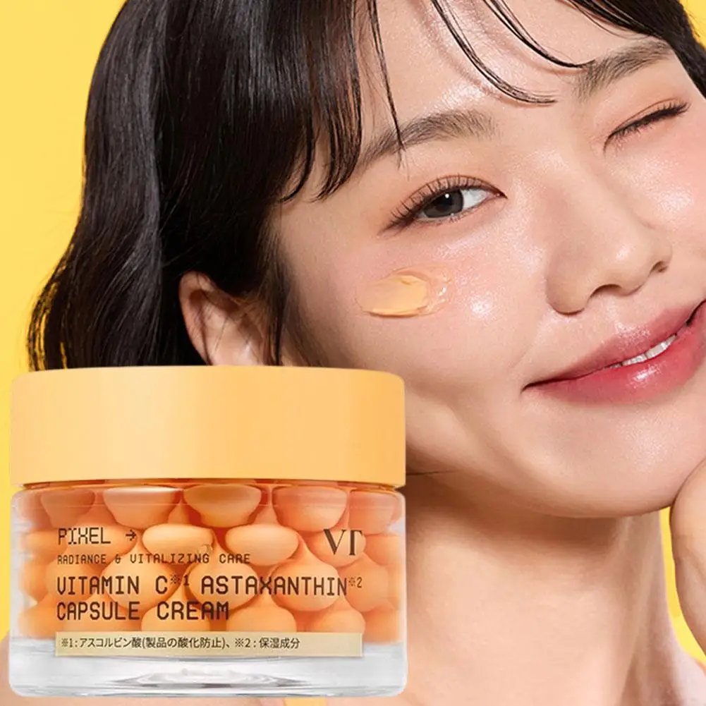 VT Vitamin C Astaxanthin Kapsel Gesichtscreme Feuchtigkeitsspendend Aufhellend Verbessert fahle Haut Feuchtigkeitsspendend Revitalisierend Tägliche Hautpflege
