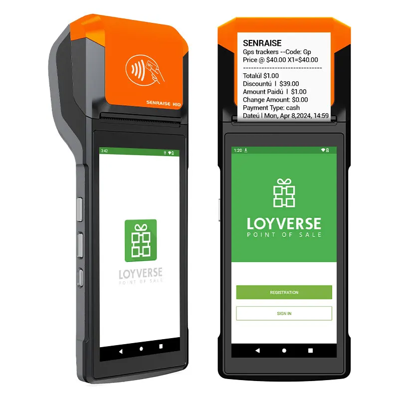 5.5 Inch 8-Core Billing Terminal Handheld Mobile Pos Machine for Restaurant