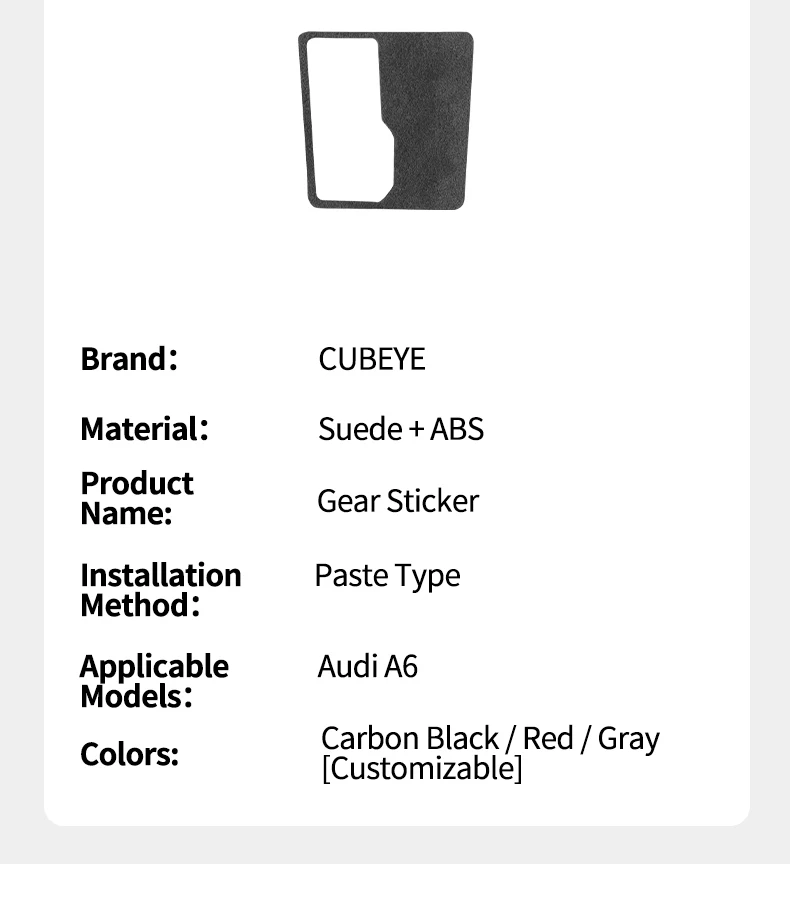 Für Audi C8 A6 A7 S6 S7 Sport Auto Ändern Getriebe Panel Rahmen Trim Aufkleber Aus Alcantara Innen Tuning Zubehör – Detail 4