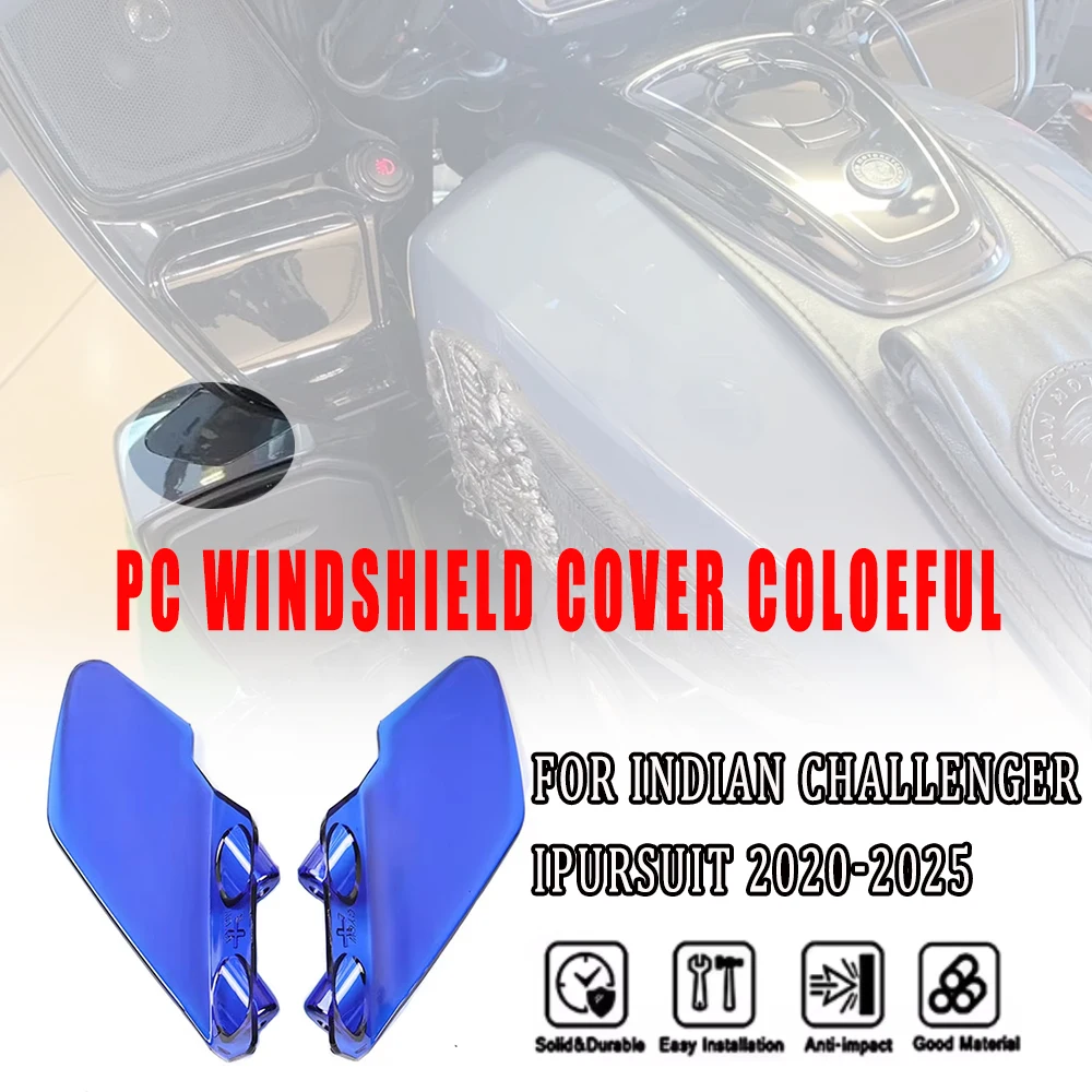 

Для Indian Challenger 2020-2025 ПК крышка лобового стекла мотоцикла прочный новый обтекатель фар воздушный дефлектор лобовое стекло для мотоцикла