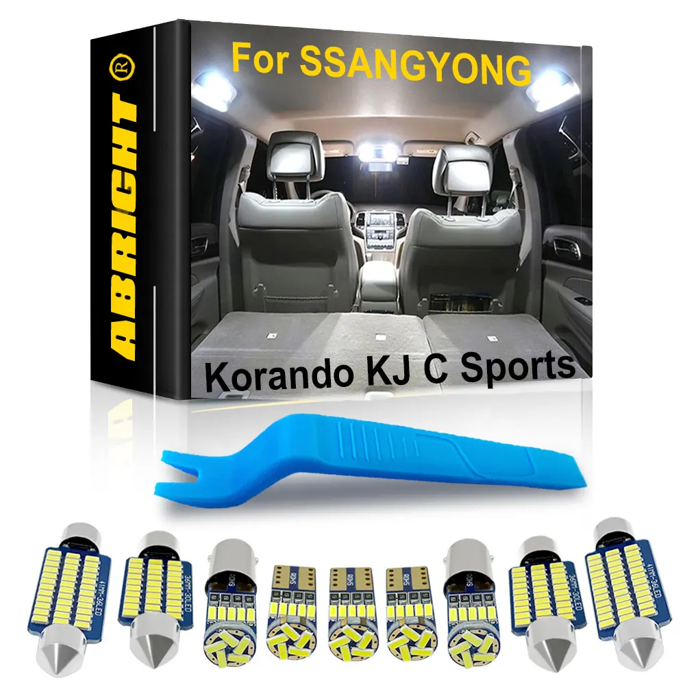 Car Interior Light LED For Ssangyong Korando KJ C Sports 1999 2000 2005 2010 2011 2012 2013 2014 2017 2019 2020 2021 Canbus Lamp