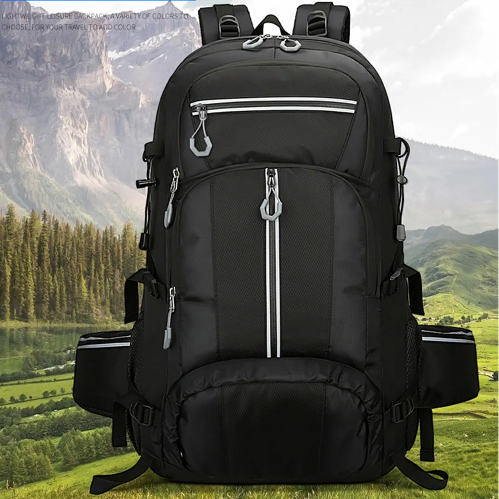 

Mountaineering Backpack Men & Women 50L Multifunctional Outdoor Expedition Travel Backpacks Waterproof Hiking Storage Bags