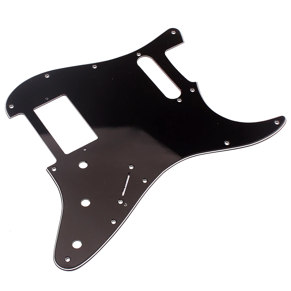 

Black Guitar Pickguard Scratch Plate for Style 3 Single Coil Pickup Replacement Electric Guitar Part Protective Guard