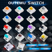 Outemu Switch for Keyboard 3Pin Dustproof Linear Tactile Clicky Silent Switches for MX Mechanical Keyboards Gaming Switch DIY