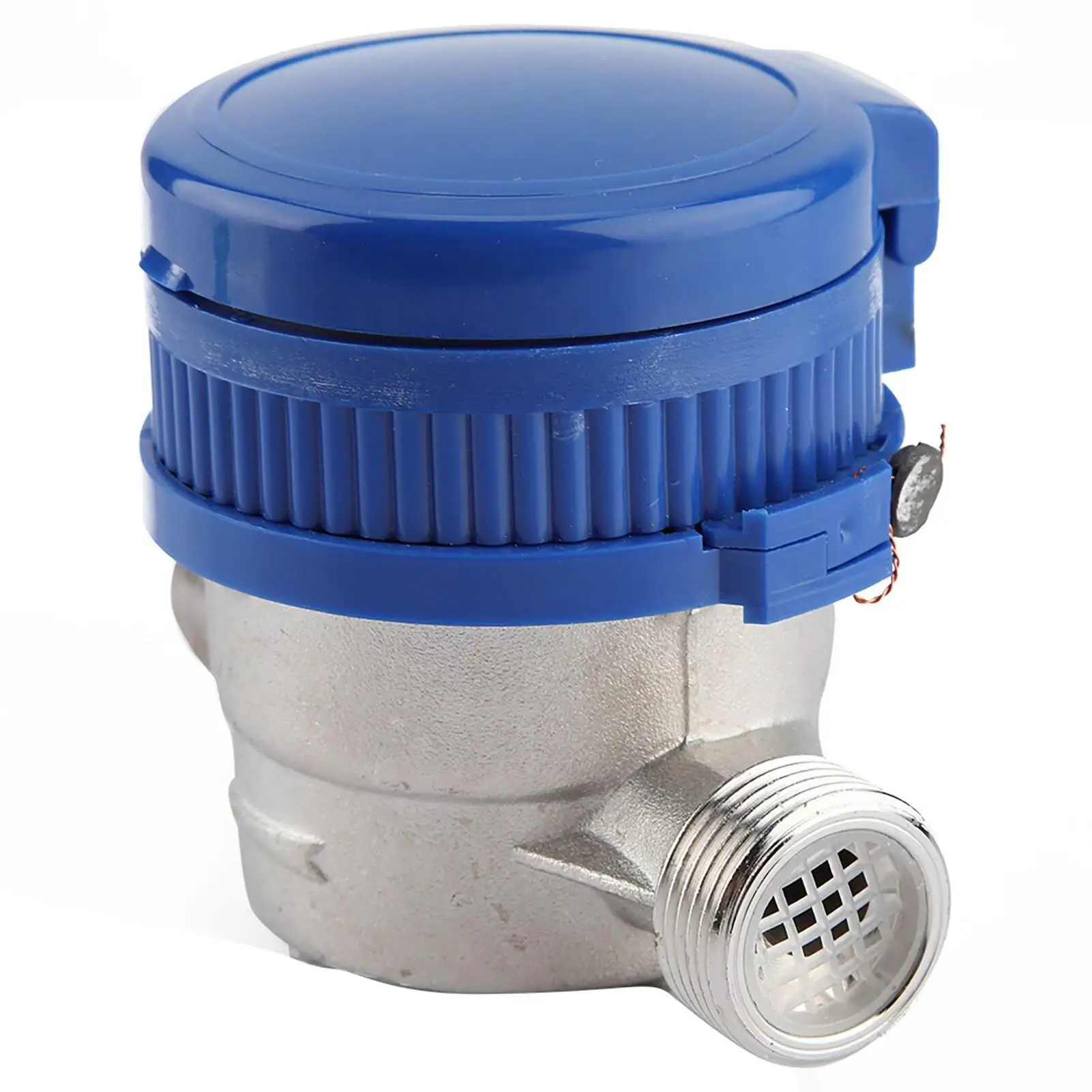 عداد المياه النحاسي 1.5m3h 0 إلى 40C مقياس ميكانيكي 15 مللي متر 1/2 بوصة لقياس تدفق المياه