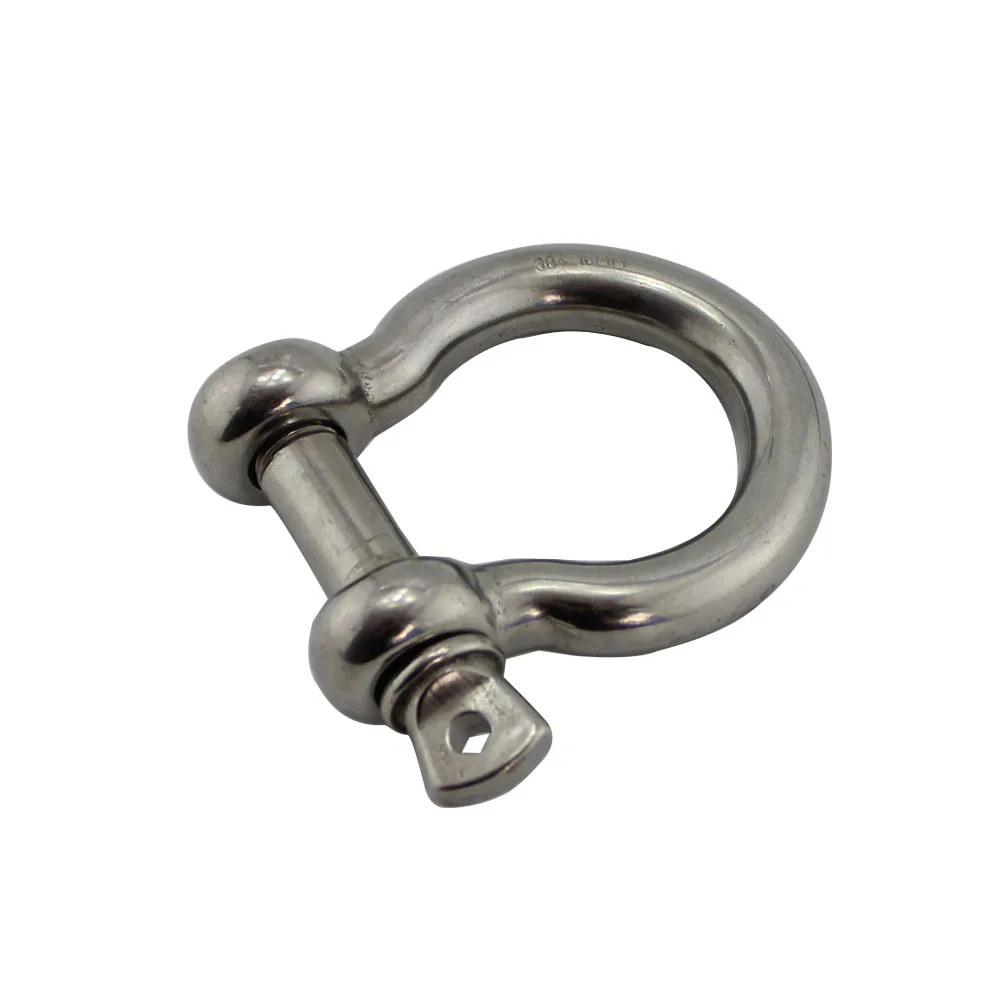 

5Pcs 304 Stainless Steel Bolt Type Anchor Shackles 4/5/6/8/10mm Heavy Duty Rigging Boat Rope Shackles
