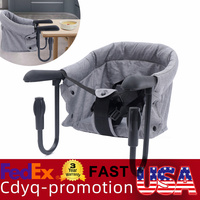 Folding Baby Hook On Clip On High Chair Booster Fast Table Seat Portable Dining Room Booster 6 Months To 3 Years Old Baby