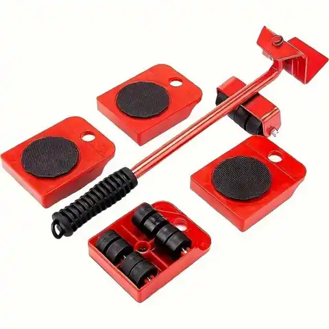 Heavy Duty Furniture Mover Effortless Tool With Smooth Rolling Pulley Base - Transports Large Heavy Objects For Home Office Use