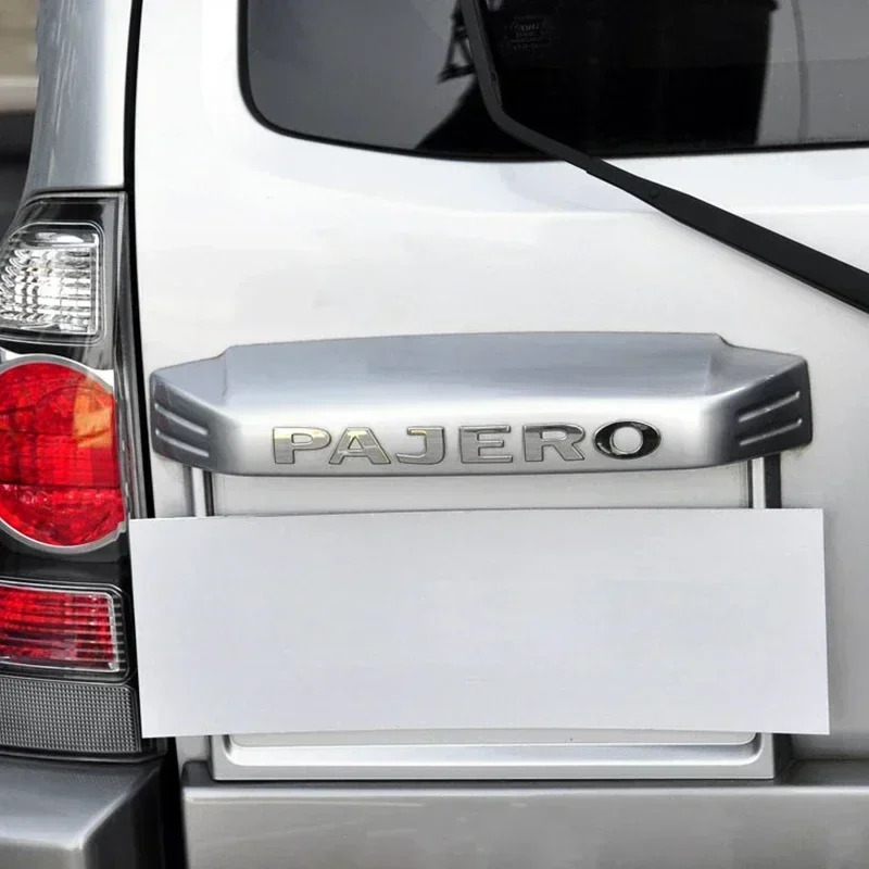 1PCS Metal logo Letter For Pajero Mitsubishi 3D Emblem Car Rear Trunk Decals Front Hood Lettering Badge Auto Accessories Styling