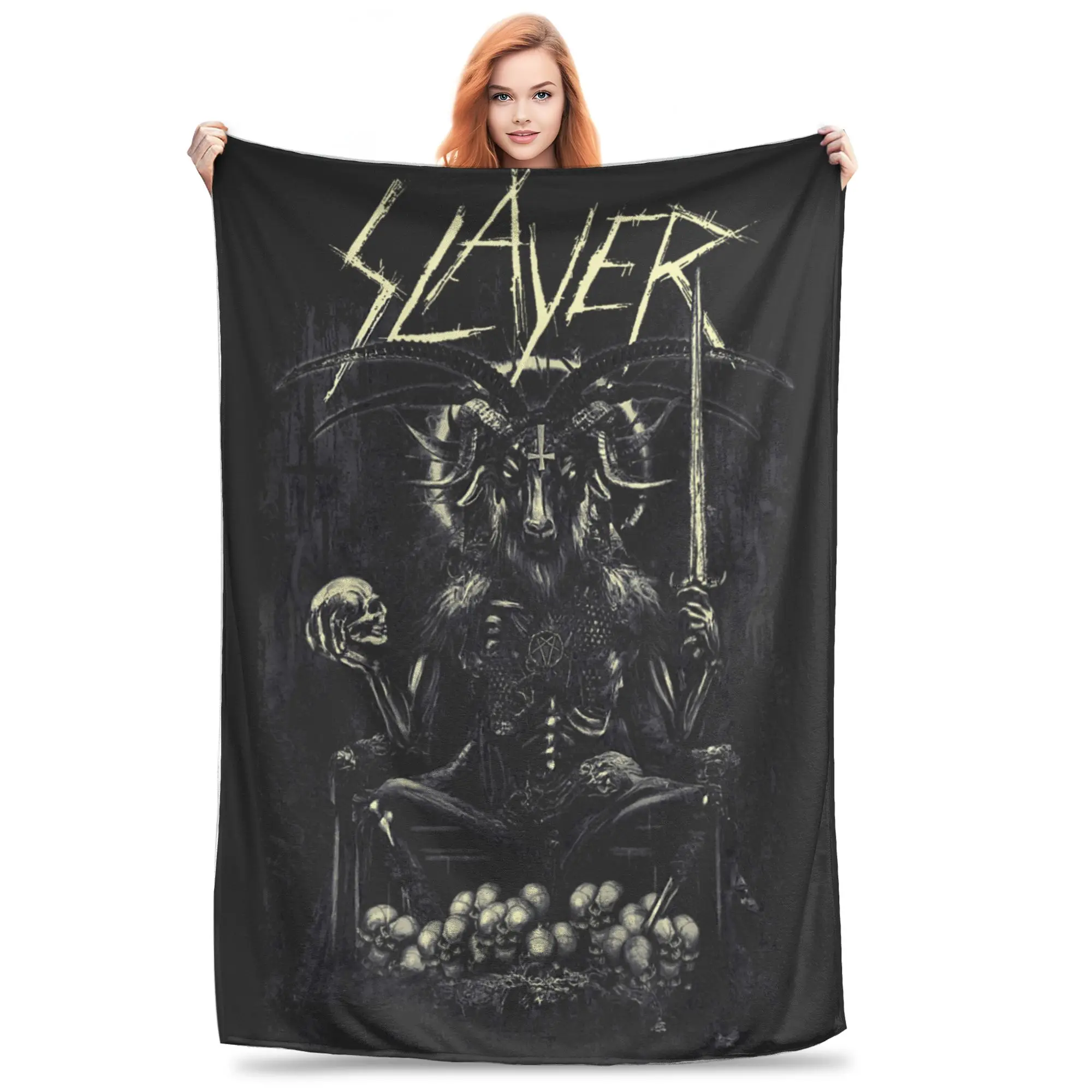 1PC Home Slayer Reign in Goat Blanket Throw Blanket  Novelty Warm Blanket All Season Gift