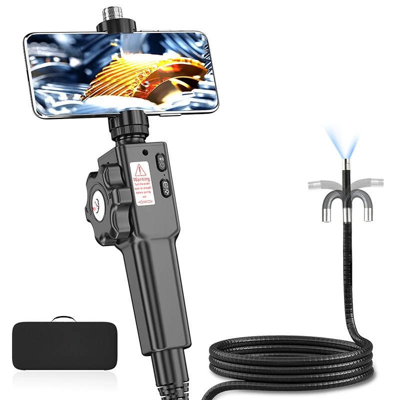 High temperature auto repair 360 hand-held steering endoscope, pipeline industry