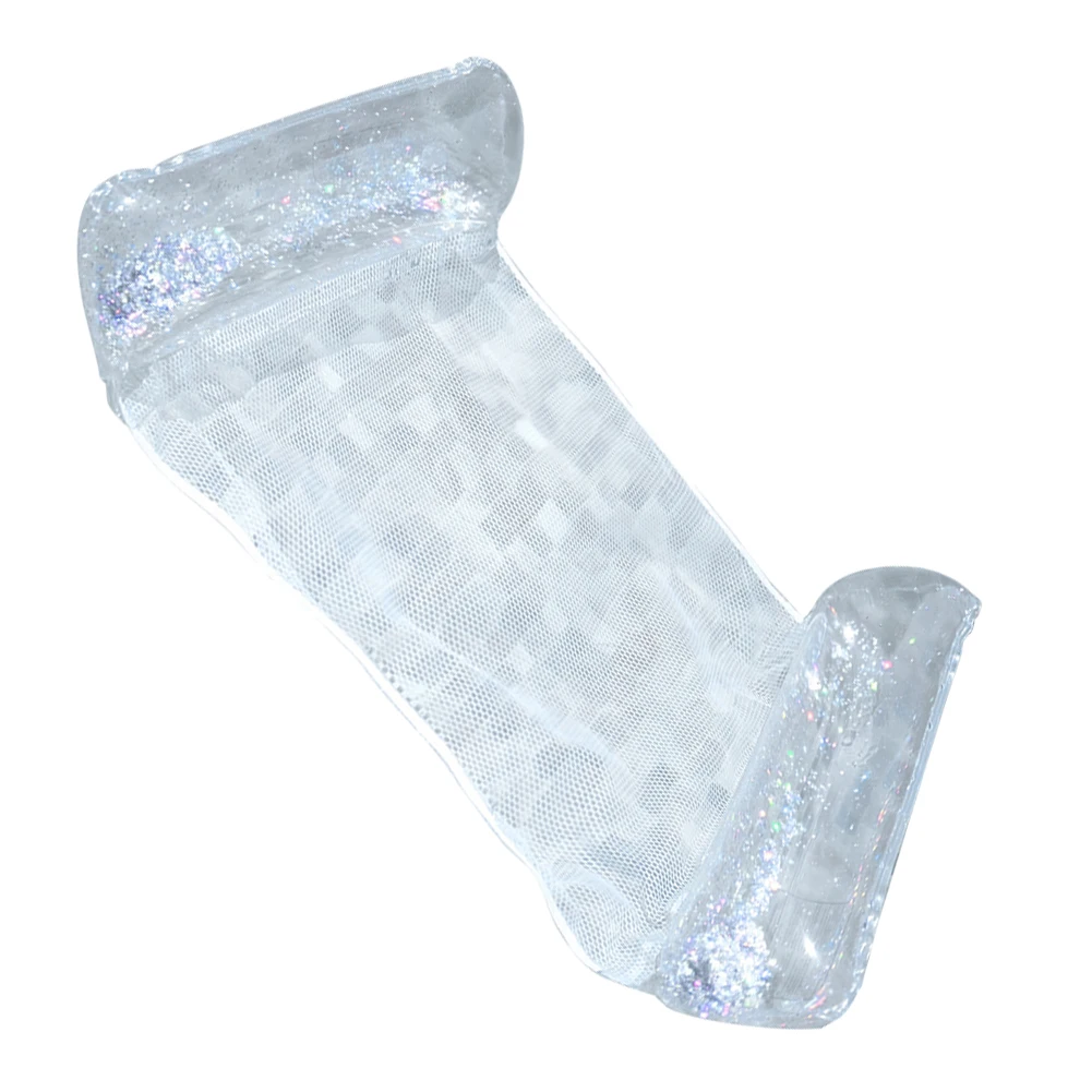 مرتبة سباحة عائمة قابلة للنفخ قابلة للطي صف عائم محمول مع ترتر للكبار أرجوحة مياه لحمام السباحة كرسي #1