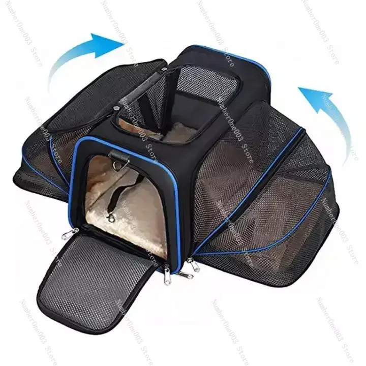 Wholesale Eco-Friendly Pet Dog Cat Travel Carrier Bag Multifunctional Pet Transport Foldable Backpack