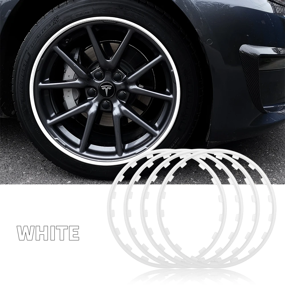 Pour Tesla modèle Y 21 pouces jante roue moyeu Protection Patch protecteurs ABS roue garde couvre accessoires Auto extérieur 2018-2024  34