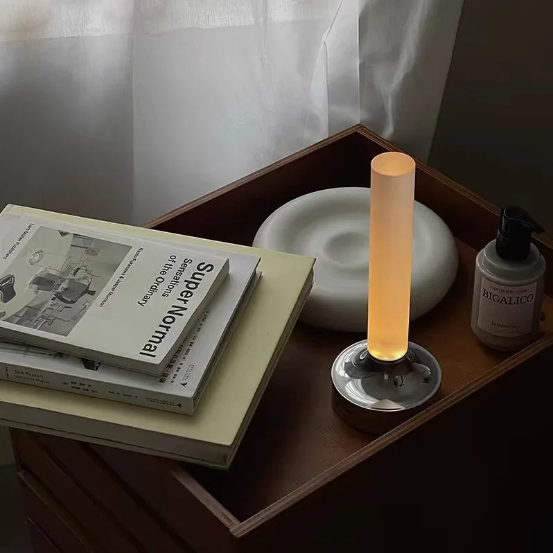 Cross-border Retro Candle Desk Lamp Usb Charging Bedside Lamp Bar Bedroom Desktop Decorative Lamp